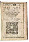 JANSENIUS, CORNELIUS, Bishop of Ghent. Historia Evangelica. 1590 + SERRÃO, GASPAR. Epistola aurea de contemptu mundi. 1590